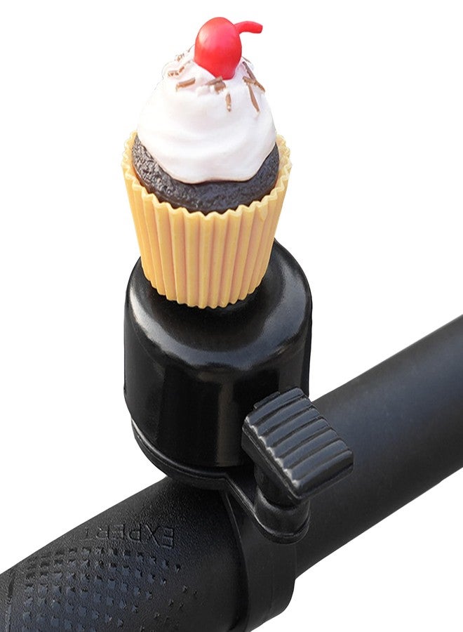 ACEDOAMARE Bike Bell with Loud Crisp Clear Sound Bike Bell for Road Mountain Scooter Tricycles Bike Accessories Handlebar Decoration (Cake) - Image 1