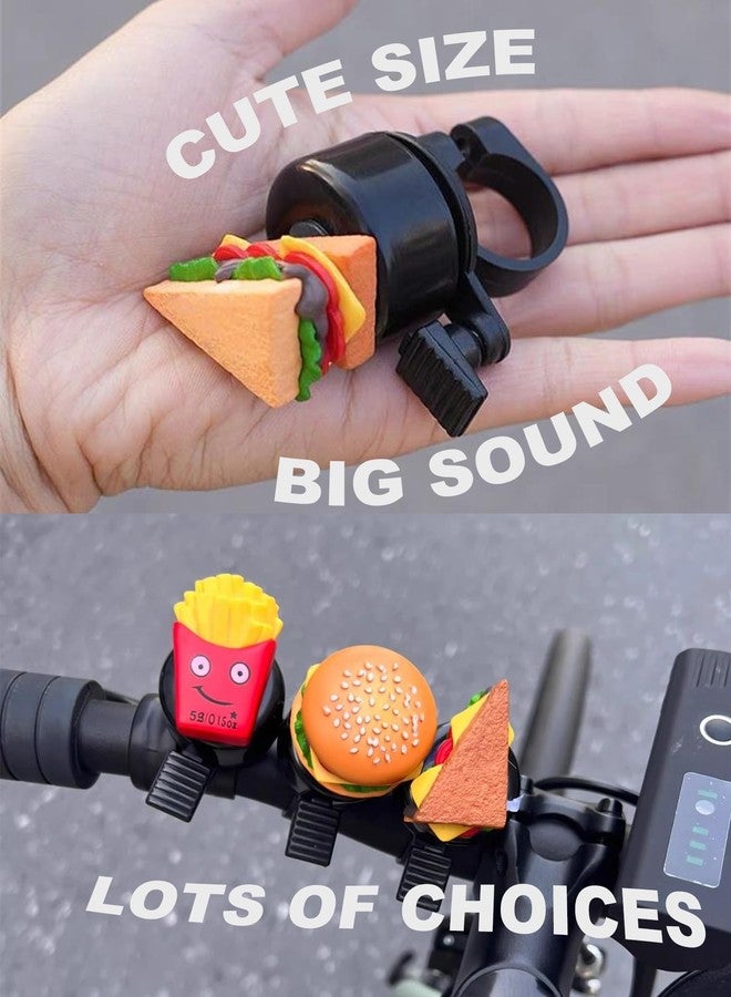 ACEDOAMARE Bike Bell with Loud Crisp Clear Sound Bike Bell for Road Mountain Scooter Tricycles Bike Accessories Handlebar Decoration (Cake) - Image 3
