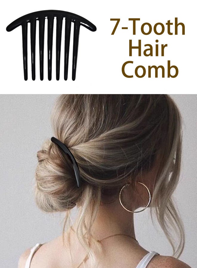 McmhyingPop 8 Pcs Hair Side Combs, French Comb Set Plastic Twist Comb for Girls Women, Hair Clip Combs Accessories for Wedding, Dating - Image 5