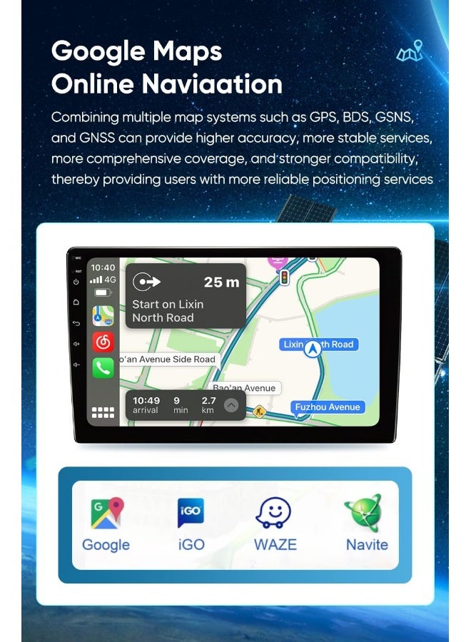 فيريكس شاشة ستيريو سيارة أندرويد مناسبة لسيارة هيونداي النترا 2007-2010 مع Apple Carplay Android Auto لاسلكية 8 جيجابايت رام 128 جيجابايت روم راديو DSP واي فاي بلوتوث كاميرا AHD متضمنة واجهة سريعة شاشة النترا - Image 5
