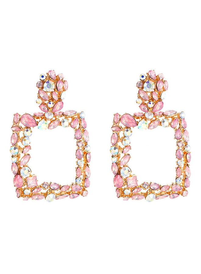 Hollow Square Dangle Earrings