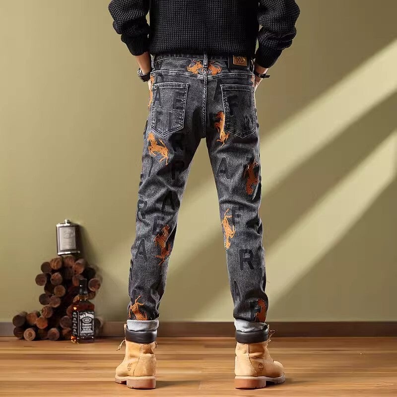 Unisex Casual Daily Denim Jeans - Image 3