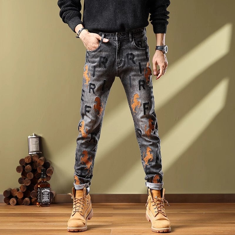 Unisex Casual Daily Denim Jeans - Image 1