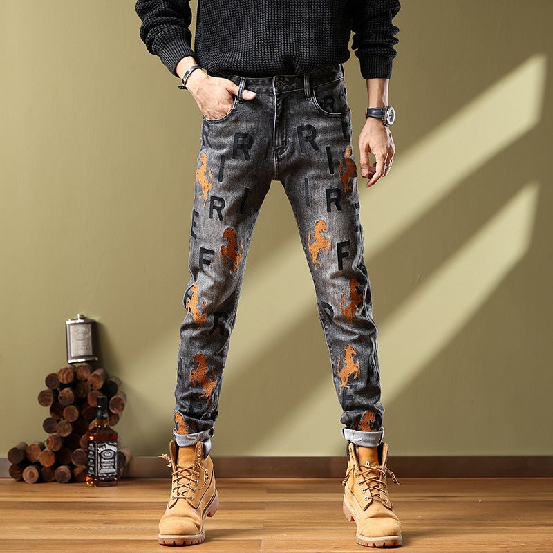 Unisex Casual Daily Denim Jeans - Image 4