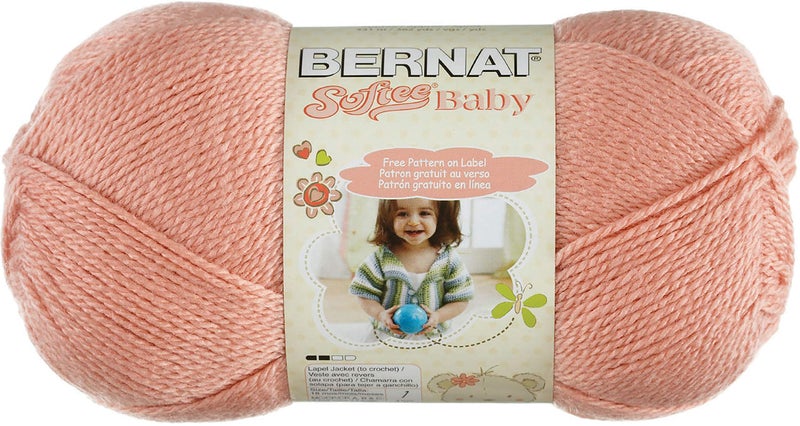 Bernat Softee Baby Yarn 5 oz Gauge 3 Light Soft Peach