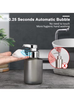 SYOSI Automatic Soap Dispenser  Touchless Foam Hand Free Soap Dispenser 320 ml Capacity IPX5 Watterproof,  Nanochips Rechargeable 100 Days Long Battery Life for Bathroom Kitchen Commercia  - Image 2