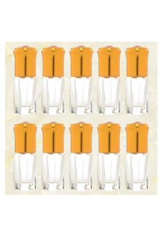 10 Pcs Glasses Roll on Bottles Refillable Empty Perfume Bottle Travel Essential Oil Roller Bottles Perfumes Bottles Container for Travel 3 ml Random Color