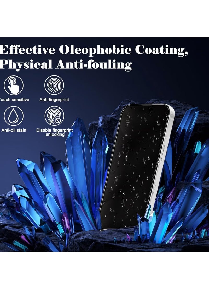 ELTRAZONE 2-Pack Tempered Glass Privacy Screen Protector for iPhone 16 [Anti-Spy] [Anti-Scratch] [9H Hardness] - 6.1-Inch - Image 2