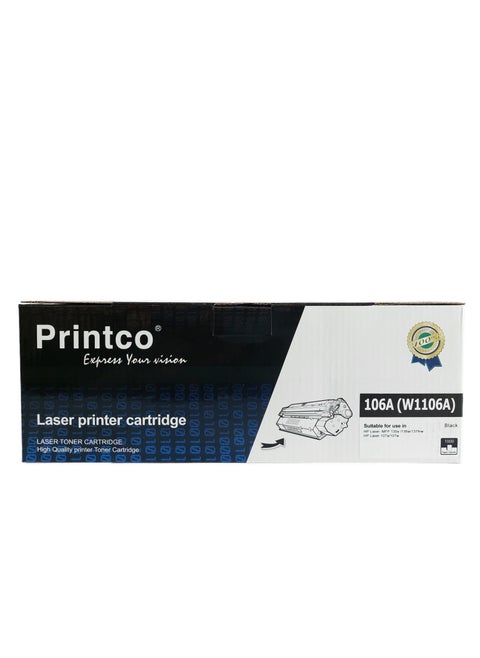 Toner Cartridge 106A W1106A Compatible with HP Laserjet 107a 107w MFP 135a 135fnw 135w 135ag 135r 135wg 137fnw 137fwg 137fwg Printer (Black)