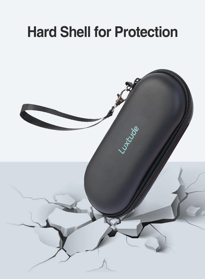 Luxtude Double Glasses Case Hard Shell, Double Eyeglass Case Sunglasses Cases, Travel Sunglasses Organizer Storage for Women Men, Black - Image 5