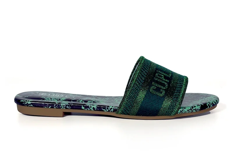 Ladies Cuple print Slip-on Sandals