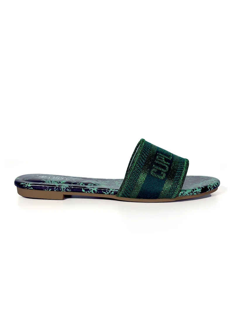 كيوبل Ladies Cuple print Slip-on Sandals