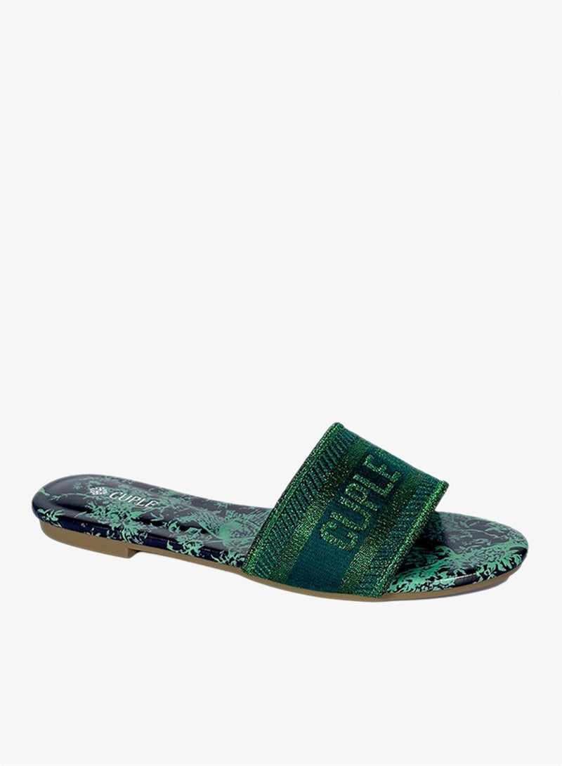 Cuple Ladies Cuple print Slip-on Sandals - Image 1