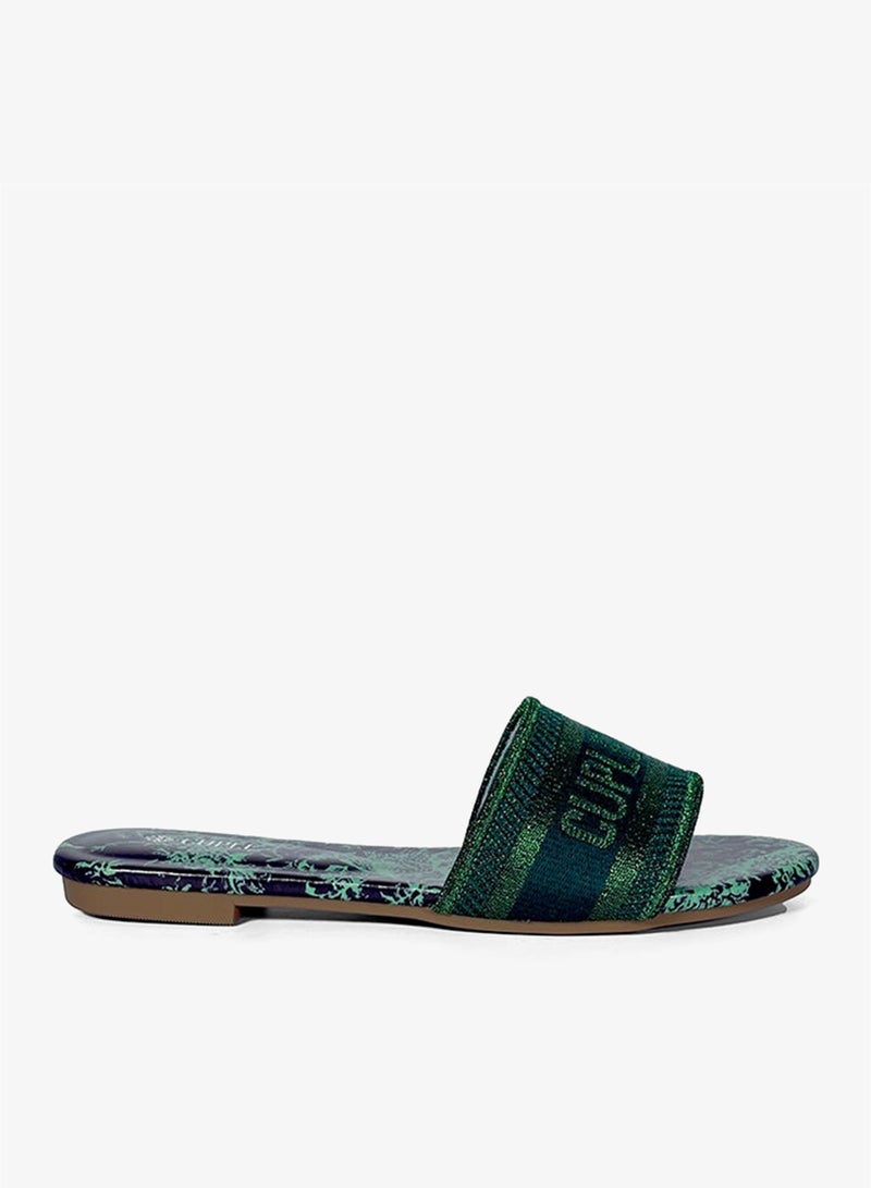 Cuple Ladies Cuple print Slip-on Sandals - Image 2