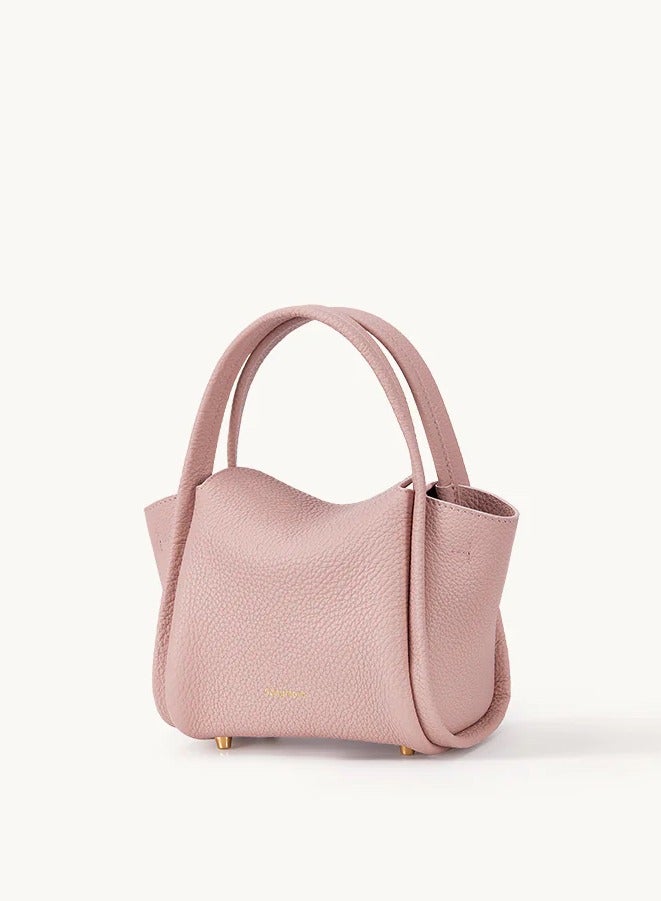 سونغمونت ميني أغنية حقيبة الخضروات سلة مصمم يدوي crossbody ميني حقيبة الهاتف المحمول الصغيرة الوردي  - Image 1