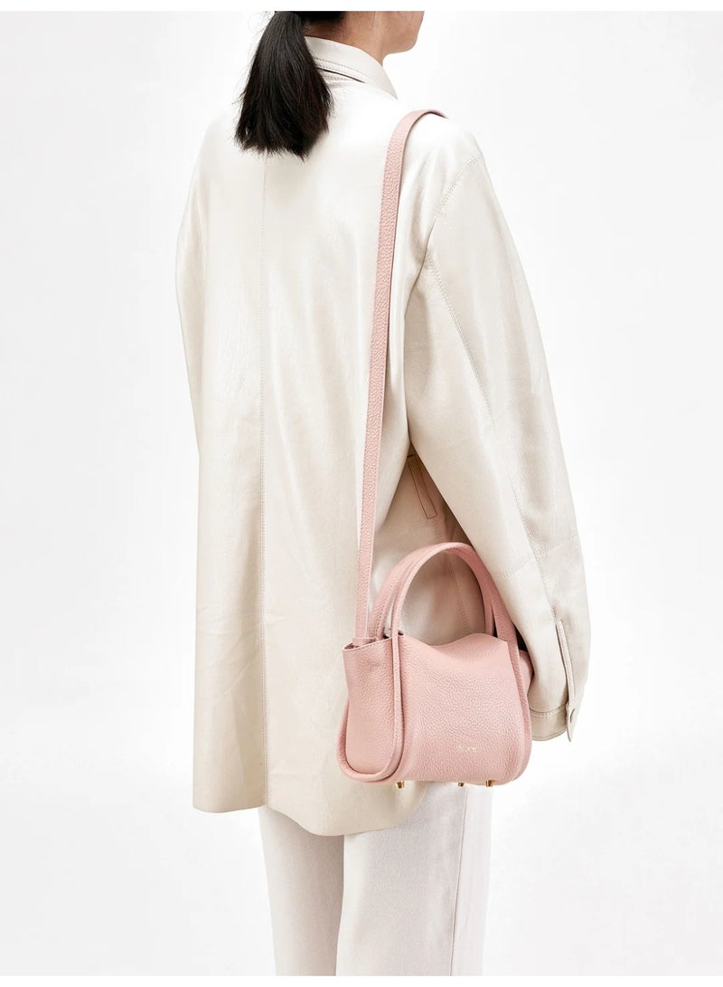 سونغمونت ميني أغنية حقيبة الخضروات سلة مصمم يدوي crossbody ميني حقيبة الهاتف المحمول الصغيرة الوردي  - Image 3