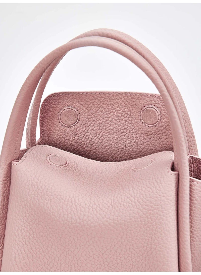 سونغمونت ميني أغنية حقيبة الخضروات سلة مصمم يدوي crossbody ميني حقيبة الهاتف المحمول الصغيرة الوردي  - Image 4