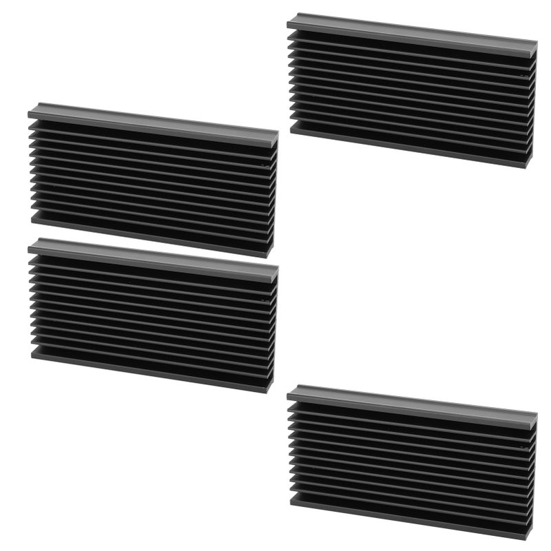 4Pcs Q50x12.7x100 Aluminum Heat Sink Cooler Chip Cooling Fin for Circuit Board Chip - Image 3