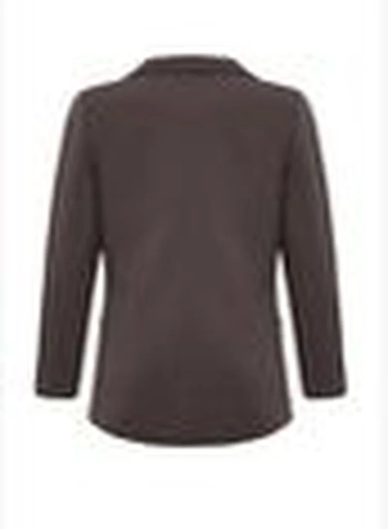 trendyol Anthracite Regular Lined Double-Breasted Woven Blazer Jacket TWOAW21CE0272