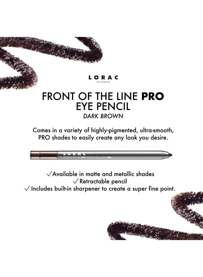 LORAC Front of the Line Pro Eye Pencil, Dark Brown, 0.012 Ounce (Pack of 1) - Image 2