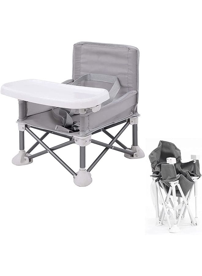 DMG TECH DMG Baby Floor Seat, Folding Portable Chair for Eating, Baby Seat with Seat Belt, Travel Seat with Tray for Baby, Fordable Baby Seat for Eating, Playing, Beach, Picnic, Garden  - Image 1