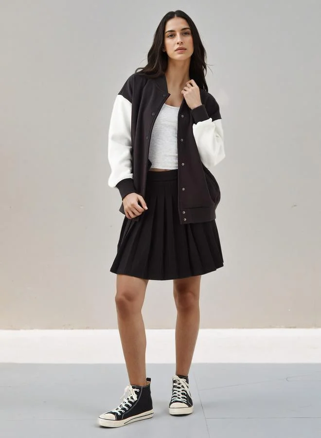 SP Characters Varsity Jacket with Bugs Bunny Print