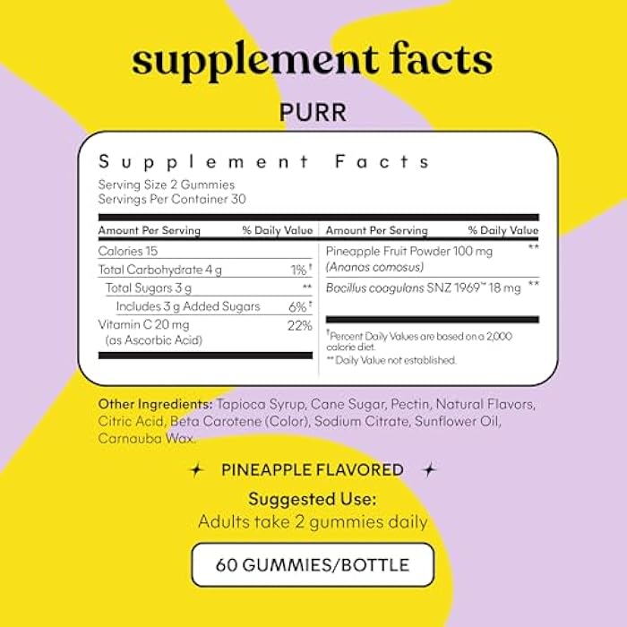 Lemme حبوب بروبيوتيك مهبلية للنساء - توازن الرقم الهيدروجيني، رائحة صحية، توازن الخميرة ودعم الفلورا + فيتامين C لصحة المناعة - نكهة الأناناس اللذيذة (60 حبة) (عبوة من 2) - Image 5