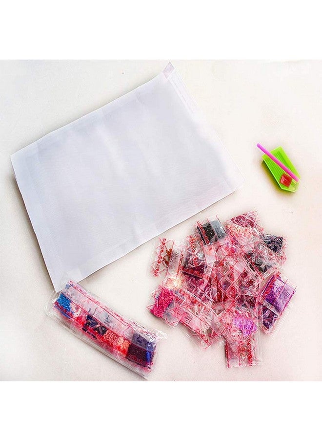 HASTHIP® DIY 5D Diamond Painting Full Square Drill Kits Rhinestone Picture Art Craft for Home Wall Decor 12x16In Romantic Town - Image 4