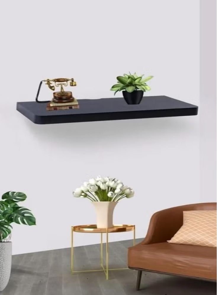 KRESLO Floating Wall Shelf Black 100×25×3.8 cm - Image 1