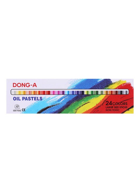 DongA-Long Oil Pastel Colours Large Size Set Of 24