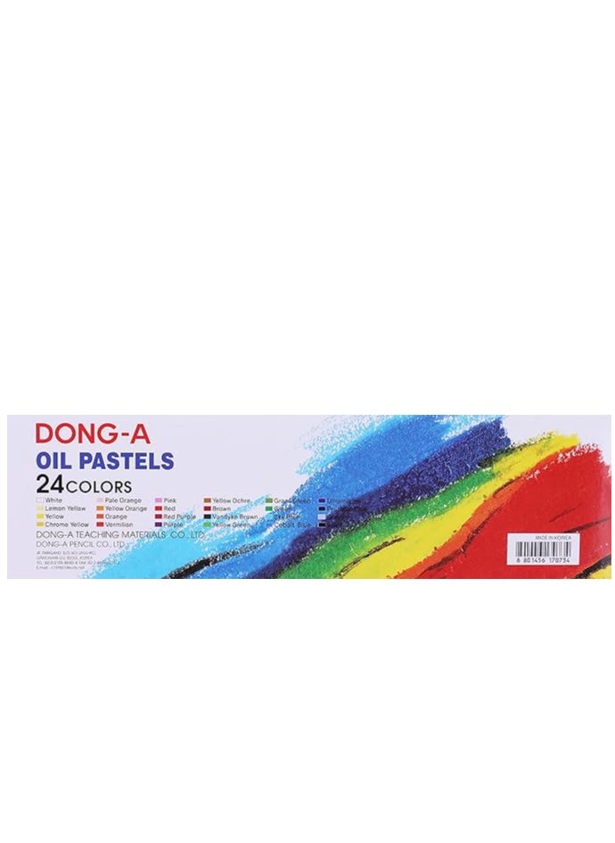 DongA-Long Oil Pastel Colours Large Size Set Of 24