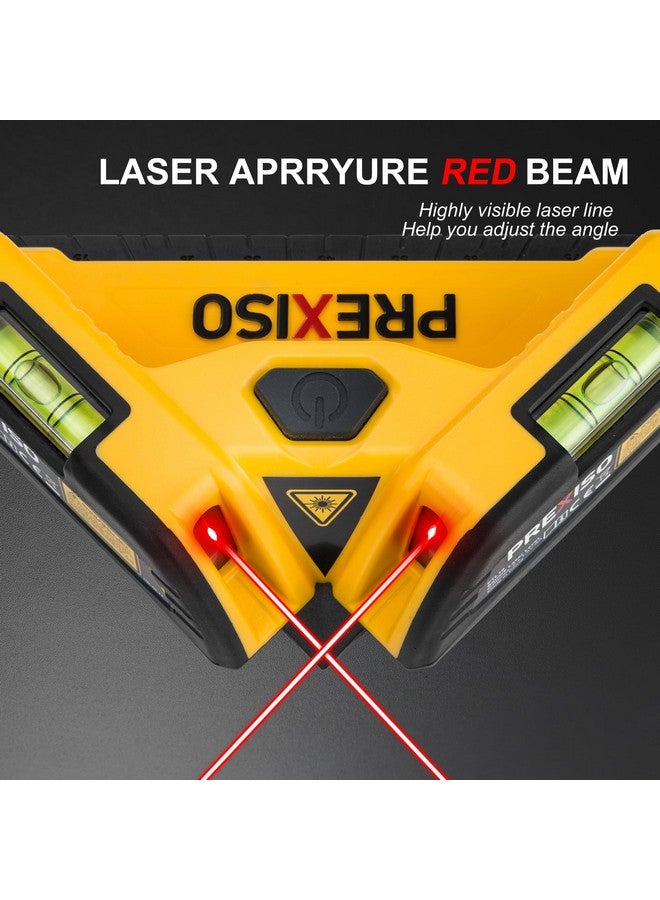Prexiso PREXISO Square Laser - 30Ft Flooring Laser Level, Tile Laser Line Projection, Angle 90° Magnetic Leveling Tool, Square Built-In 2 Bubble Vials With Wall Panel Stand for Installation, Construction  - Image 3