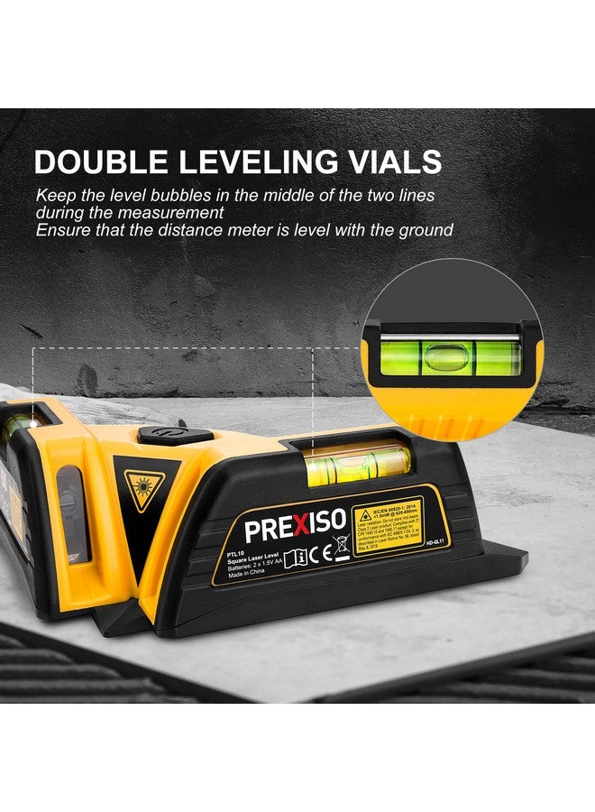 Prexiso PREXISO Square Laser - 30Ft Flooring Laser Level, Tile Laser Line Projection, Angle 90° Magnetic Leveling Tool, Square Built-In 2 Bubble Vials With Wall Panel Stand for Installation, Construction  - Image 4