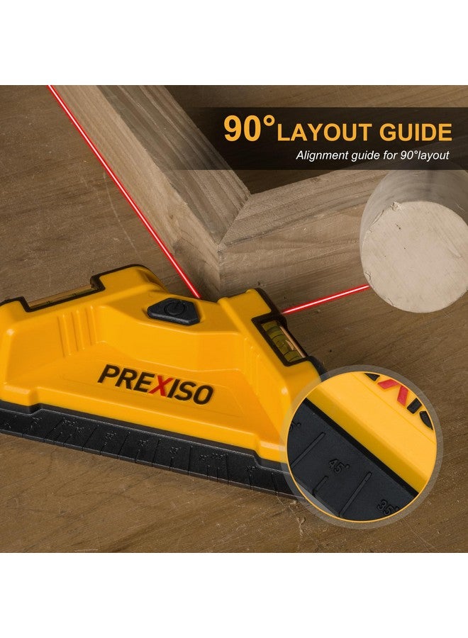 Prexiso PREXISO Square Laser - 30Ft Flooring Laser Level, Tile Laser Line Projection, Angle 90° Magnetic Leveling Tool, Square Built-In 2 Bubble Vials With Wall Panel Stand for Installation, Construction  - Image 5