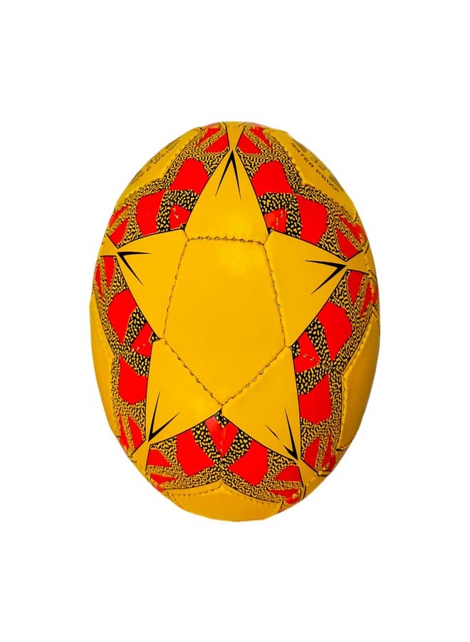 SBG Football for All Ages, 32 Pannel Football, Hand Stitched Football for Soft and Wet Grounds, Match Football,Size-5 (Maxi Gold, Yellow) - Image 4