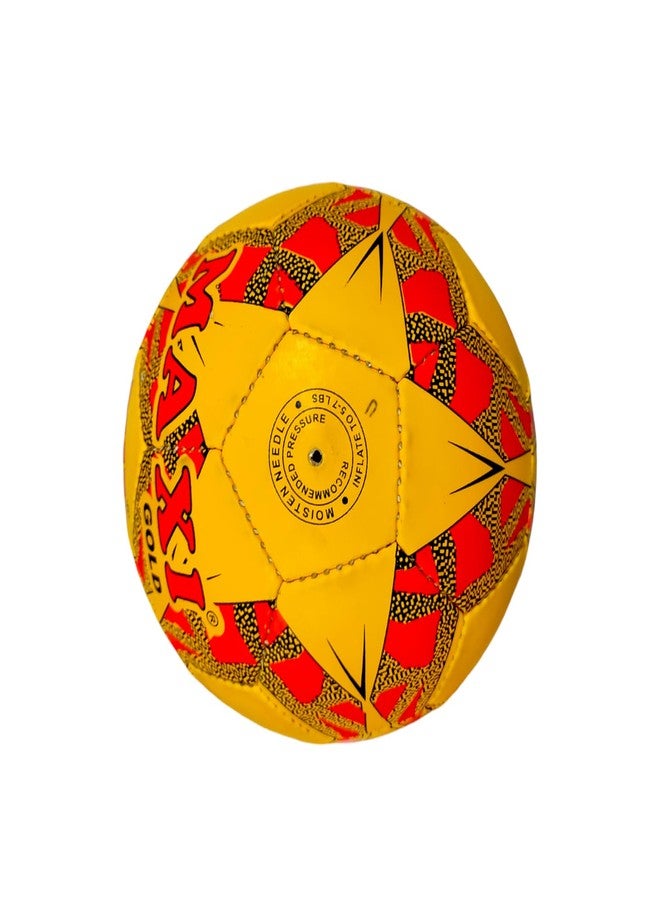 SBG Football for All Ages, 32 Pannel Football, Hand Stitched Football for Soft and Wet Grounds, Match Football,Size-5 (Maxi Gold, Yellow) - Image 5