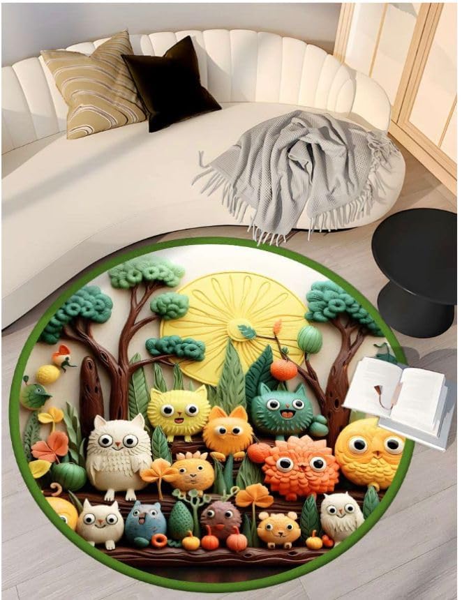 ZILOTY 3D VISUAL ANTISLIP SUPER ABSORBENT FLOOR MAT DIATOMACEOUS EARTH BATH MAT with 3D CARTOON PRINTED DESIGN EASY to CLEAN SOFT DIATOM MUD ENTRANCE BATHROOM MULTIDESING COLOR  - Image 2