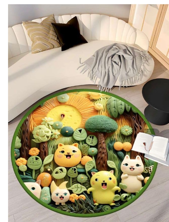 ZILOTY 3D VISUAL ANTISLIP SUPER ABSORBENT FLOOR MAT DIATOMACEOUS EARTH BATH MAT with 3D CARTOON PRINTED DESIGN EASY to CLEAN SOFT DIATOM MUD ENTRANCE BATHROOM MULTIDESING COLOR  - Image 4