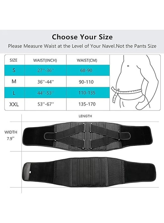 general Waist fastening belt, fitness sports belt, waist support belt, breathable compression support belt (XL, 120*20 cm) - Image 5