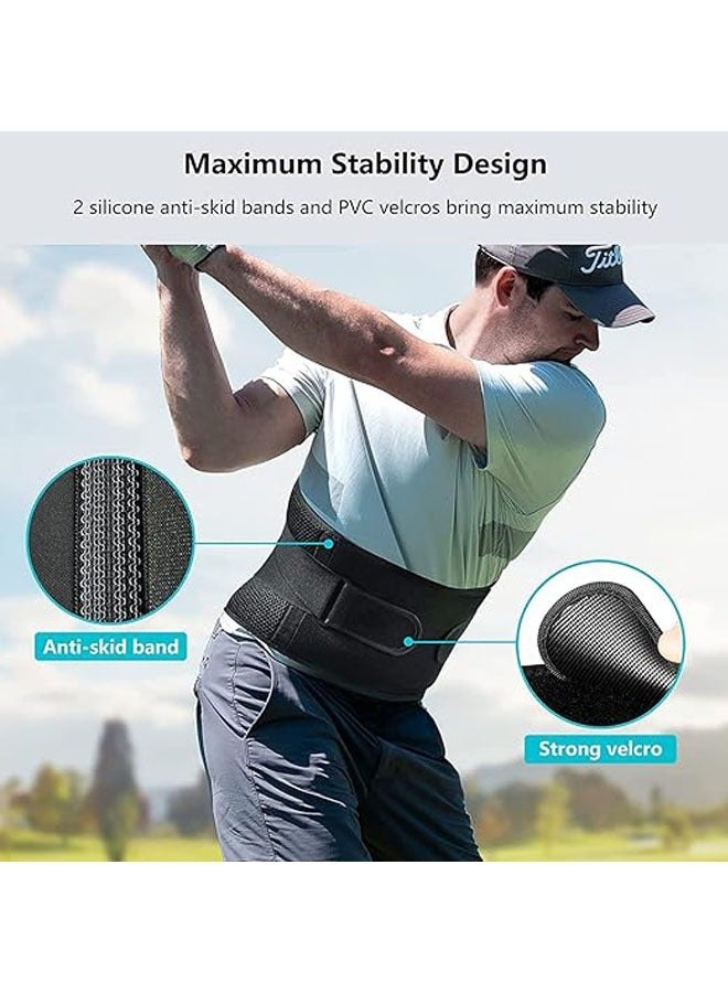 general Waist fastening belt, fitness sports belt, waist support belt, breathable compression support belt (XL, 120*20 cm) - Image 4