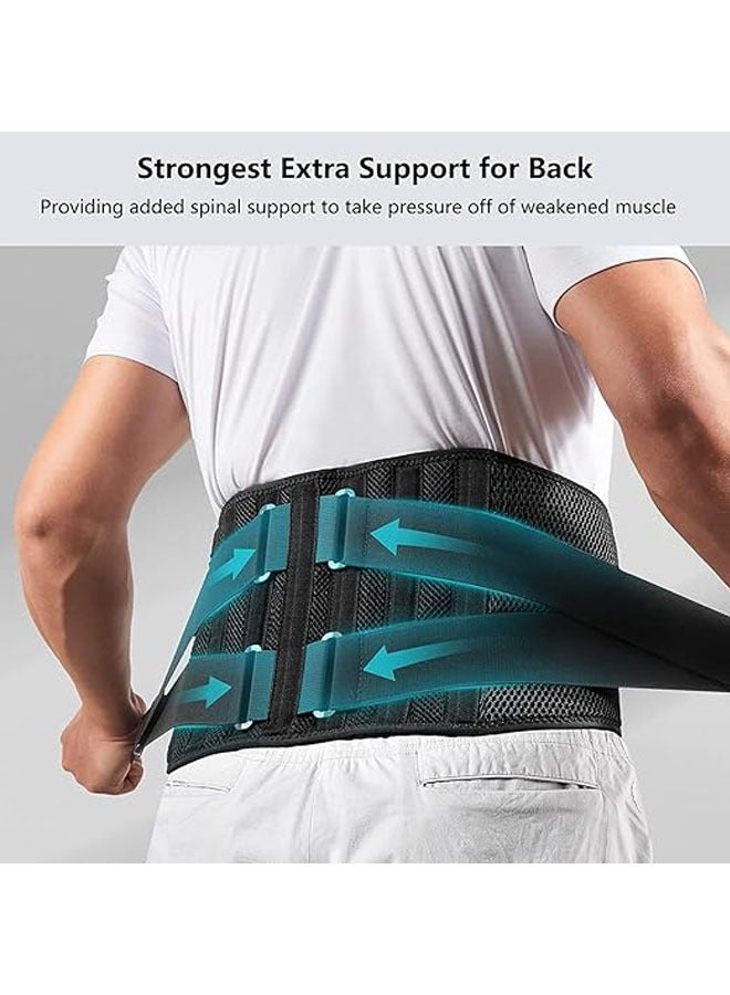 general Waist fastening belt, fitness sports belt, waist support belt, breathable compression support belt (XL, 120*20 cm) - Image 2