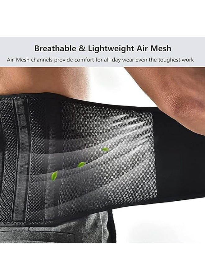 general Waist fastening belt, fitness sports belt, waist support belt, breathable compression support belt (XL, 120*20 cm) - Image 3