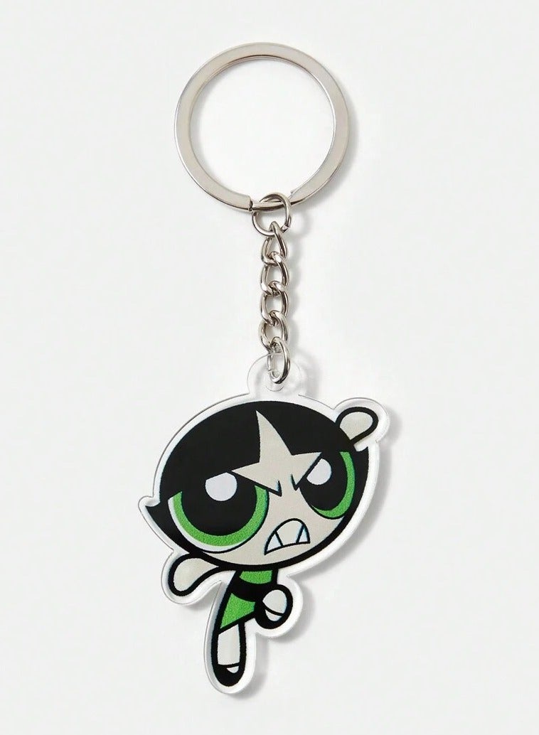 Powerpuff Keychain with Buttercup Design - Image 1