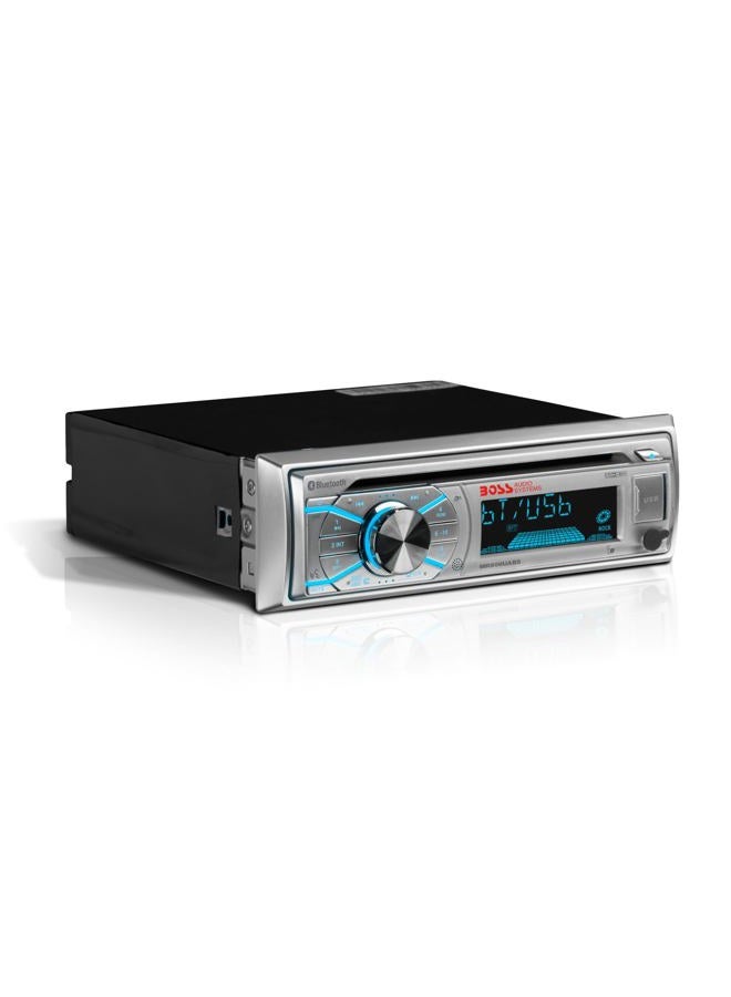 Boss Audio Systems MR508UABS Marine Boat Stereo – Single Din, Bluetooth, CD DVD Player, AM/FM Radio Receiver, Wireless Remote Control, USB - Image 1