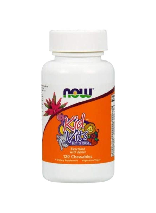 Now Foods Pack Of 3 Kid Vits Berry Blast - 120 Tablets - Image 1