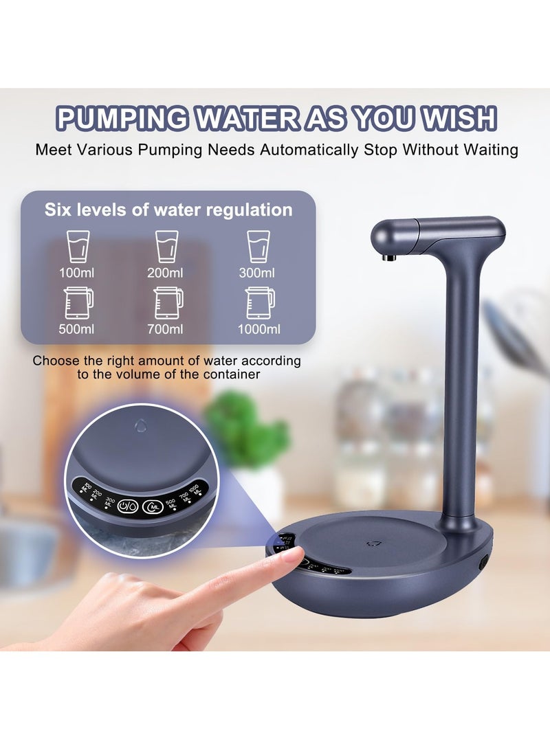 Necomi Desktop Water Pump, Electric Water Pump, Dispenser Electric Touch Screen Wireless Portabl Charging Table Bedside Water Pump for Home Office Camping  - Image 3