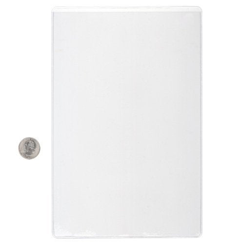 STORE SMART StoreSMART - Peel & Stick Pocket - 6" x 9 1/2" Open Short Side - 25-Pack - Clear Vinyl Plastic - STB109S-25 - Image 3