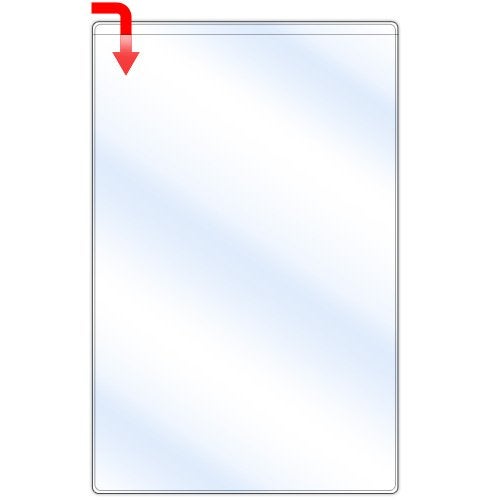STORE SMART StoreSMART - Peel & Stick Pocket - 6" x 9 1/2" Open Short Side - 25-Pack - Clear Vinyl Plastic - STB109S-25 - Image 2