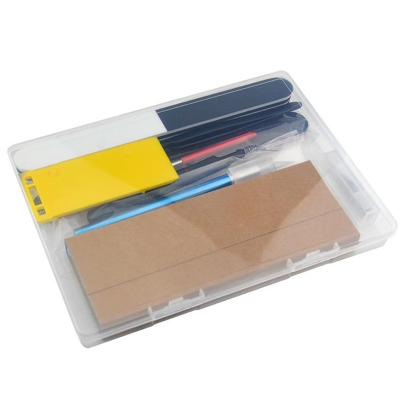 BXQINLENX Professional 9 PCS Model Tools Kit Modeler Basic Tools Craft Set Hobby Building Tools Kit for Gundam Car Model Building Repairing and Fixing(B) - Image 2