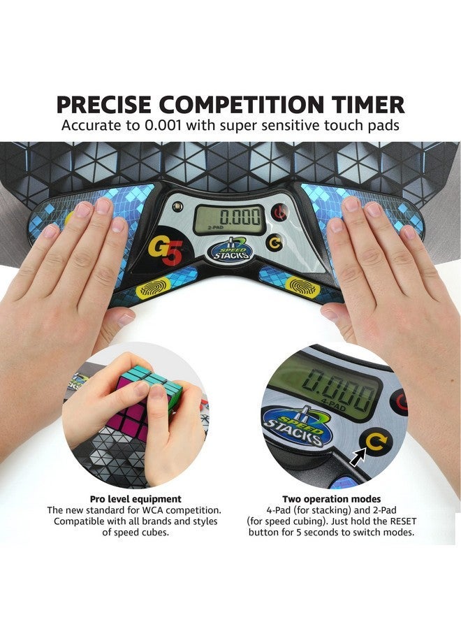 SPEED STACKS | Cubing Pack (G5 Timer And Mat) | Accuracy To .001 Seconds | Designed For Competitive Cubing | Endorsed By The World Cubing Association - Image 3